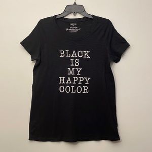 🤑3 for $21🤑 “Black is my happy color” Torrid T (Torrid Size 00 - M/L - 10)
